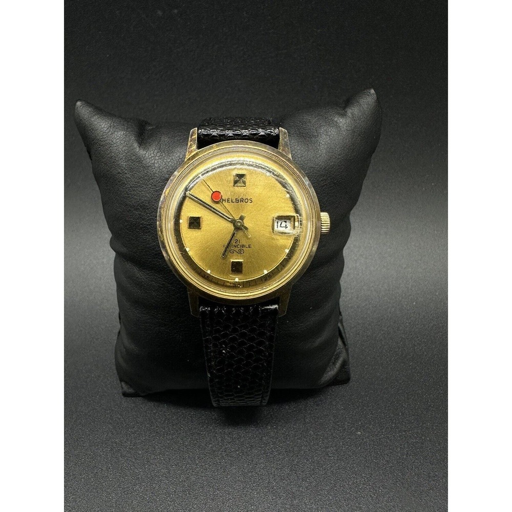 Vintage Helbros "Invincible" Gold Plated Manual Wind Men's Watch
